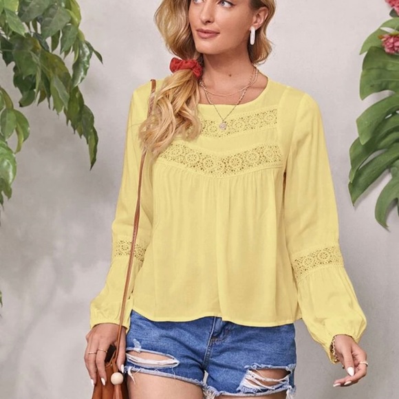 Yellow boho top - Picture 4 of 4
